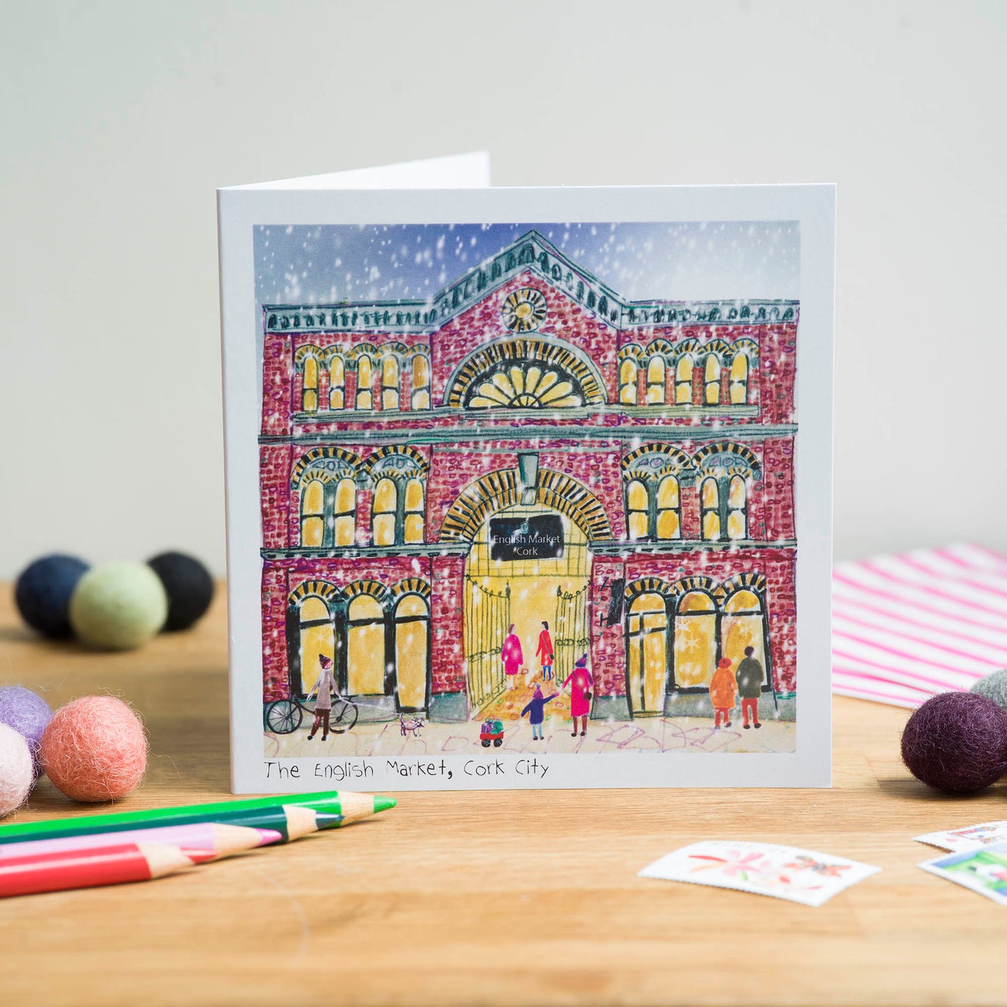 The English Market at Christmas, Greeting Card