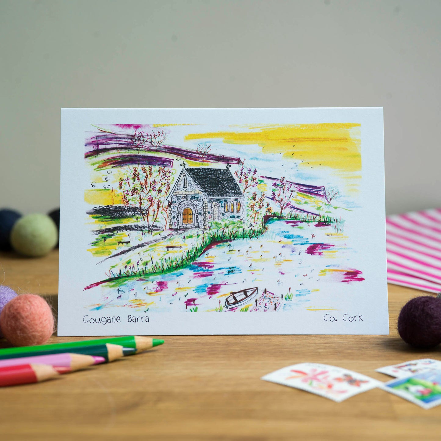 Gougane Barra, County Cork Greeting Card