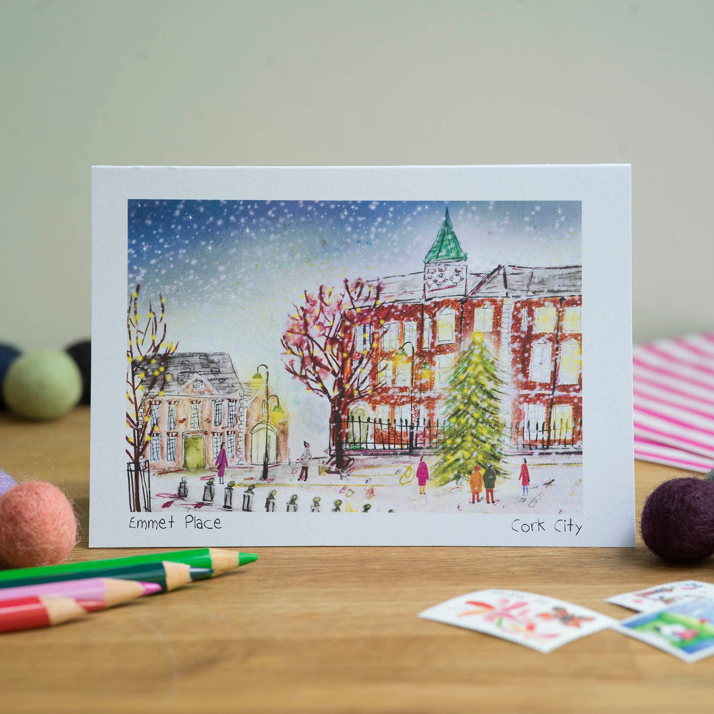 Emmet Place, Cork City, Greeting Card