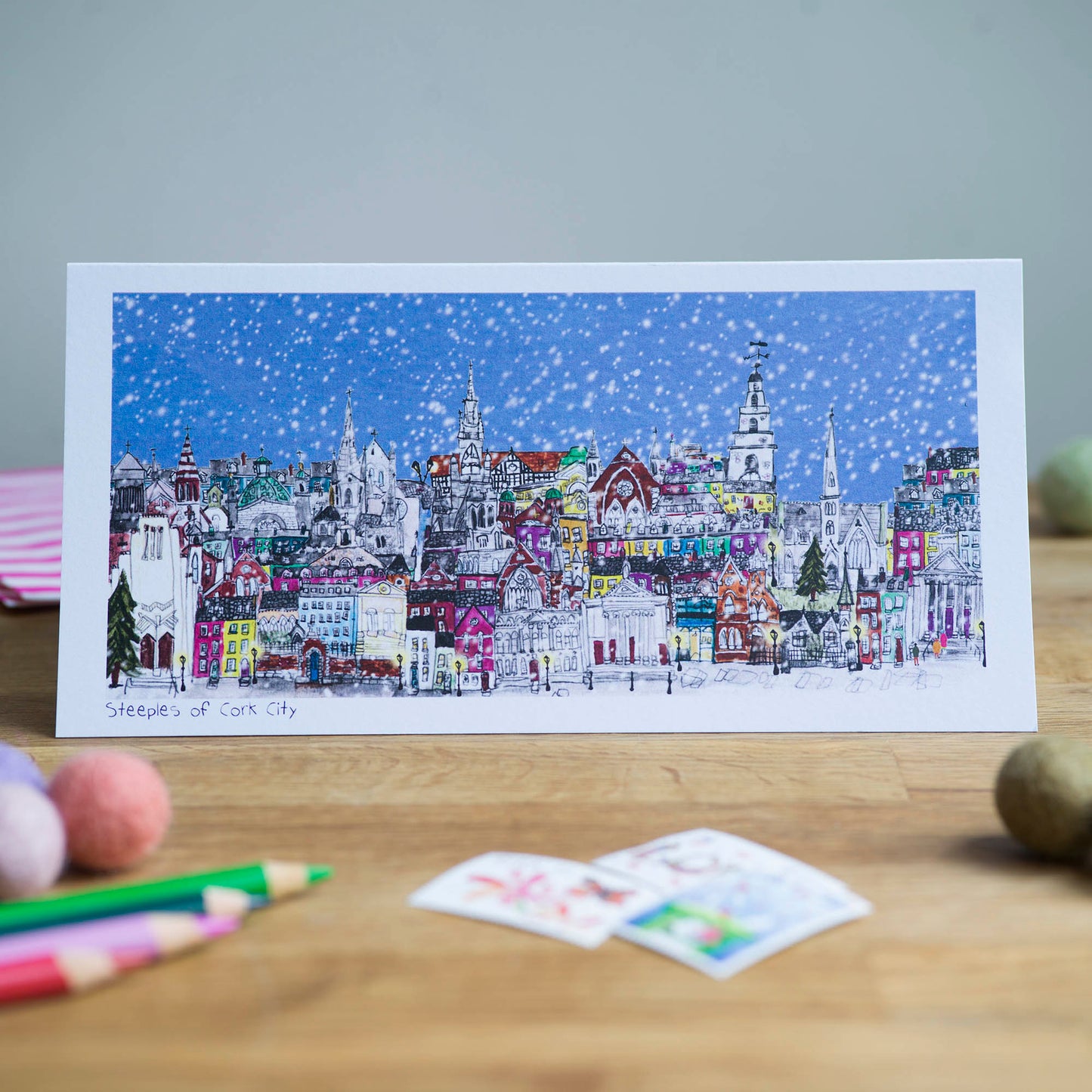 Steeples of Cork City, Greeting Card