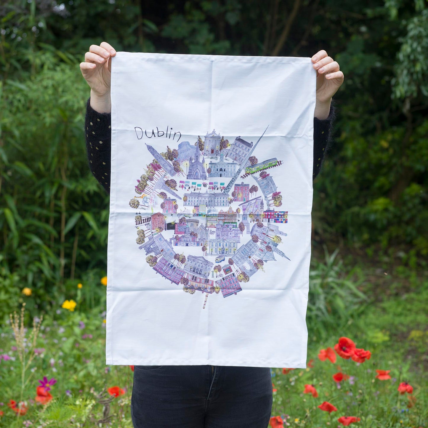 Dublin City Circle Tea Towel