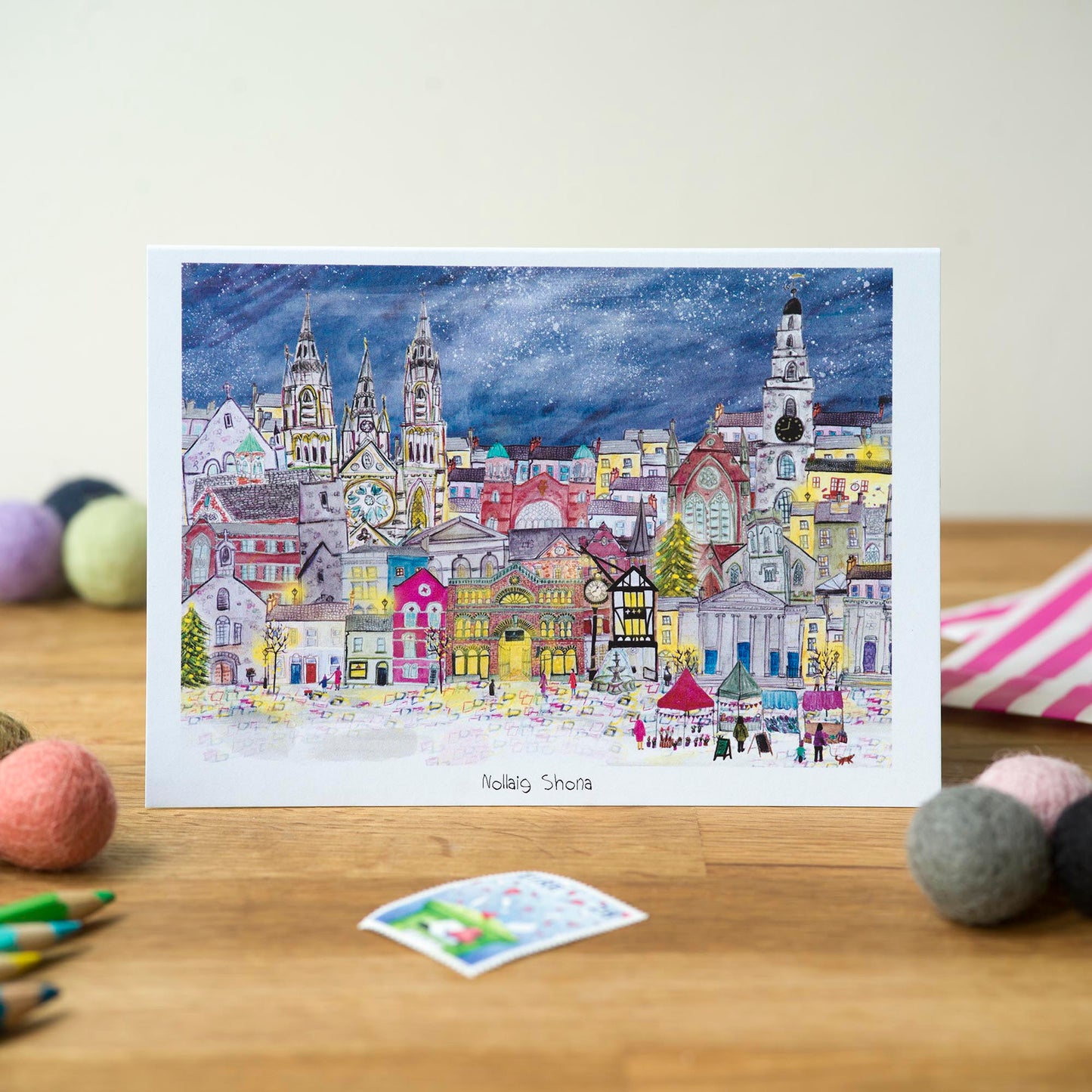 Nollaig Shona, Cork City, Greeting Card