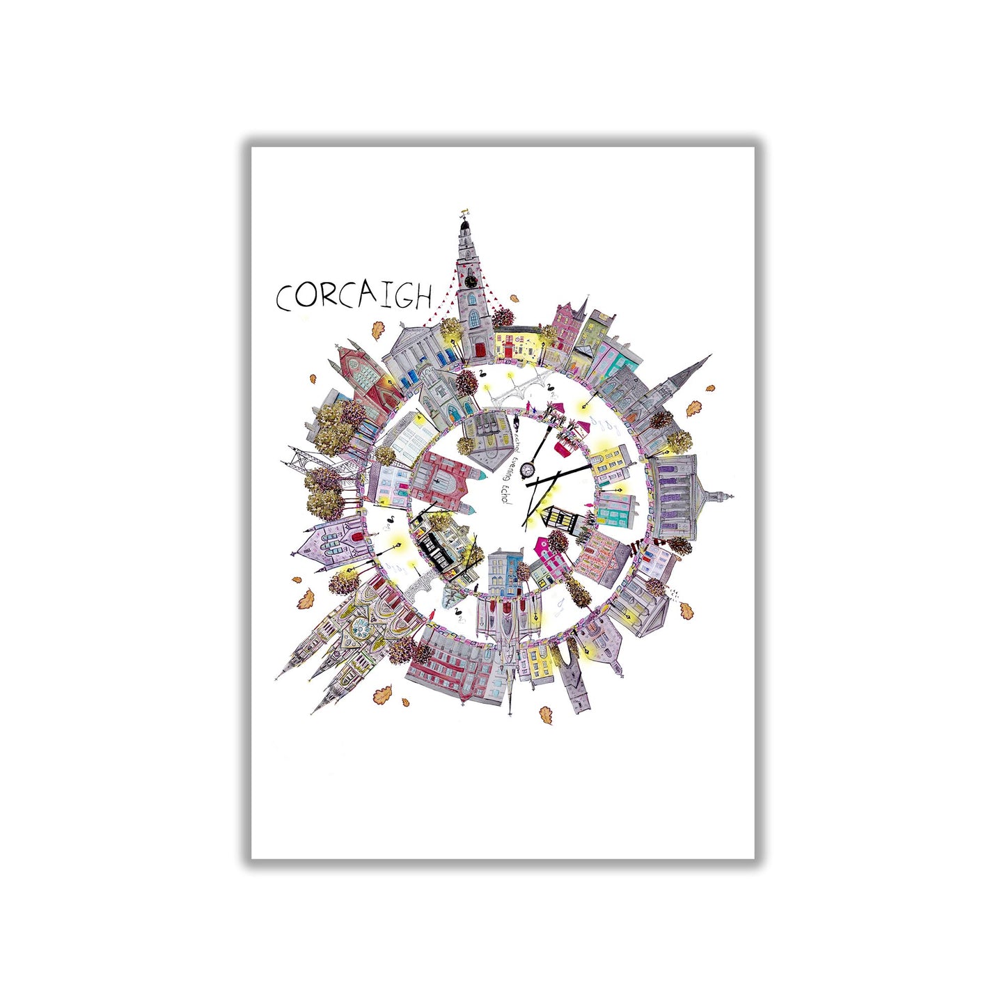 Corcaigh City Circle, Art Print