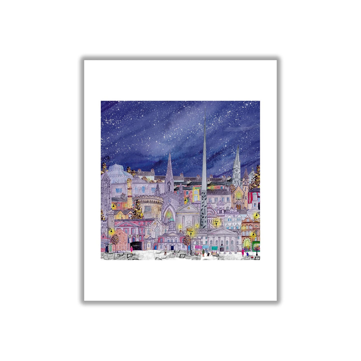 Under the Stars, Dublin City, Art Print