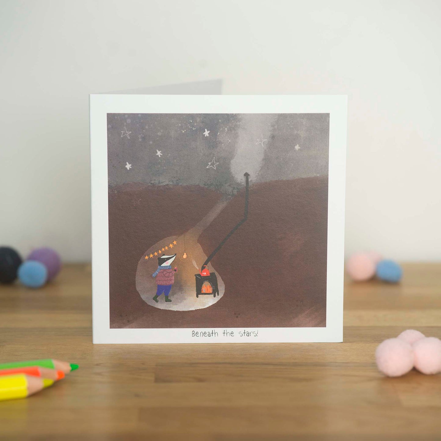 Beneath the Stars! Greeting card