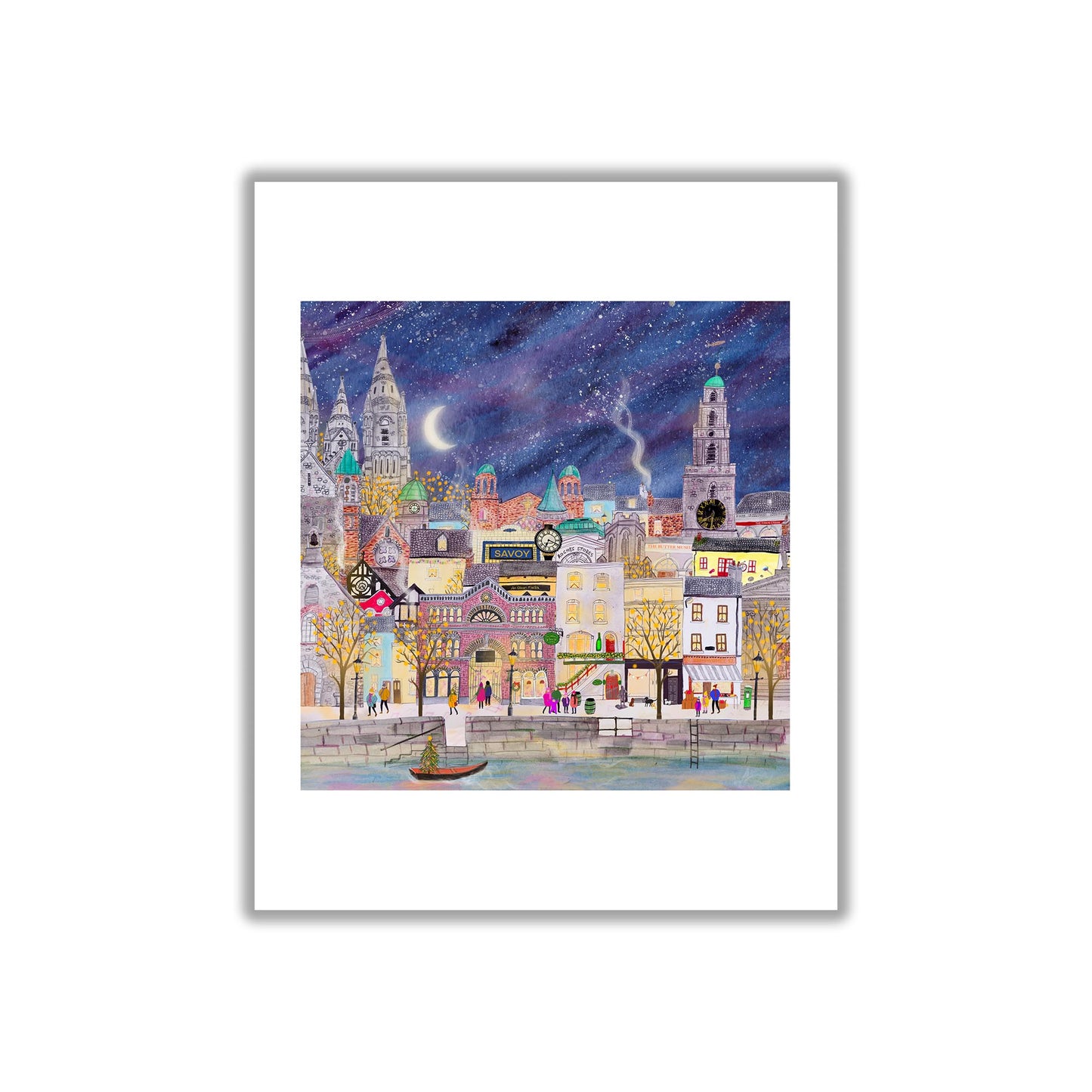 Under the Stars, Cork City, Art Print