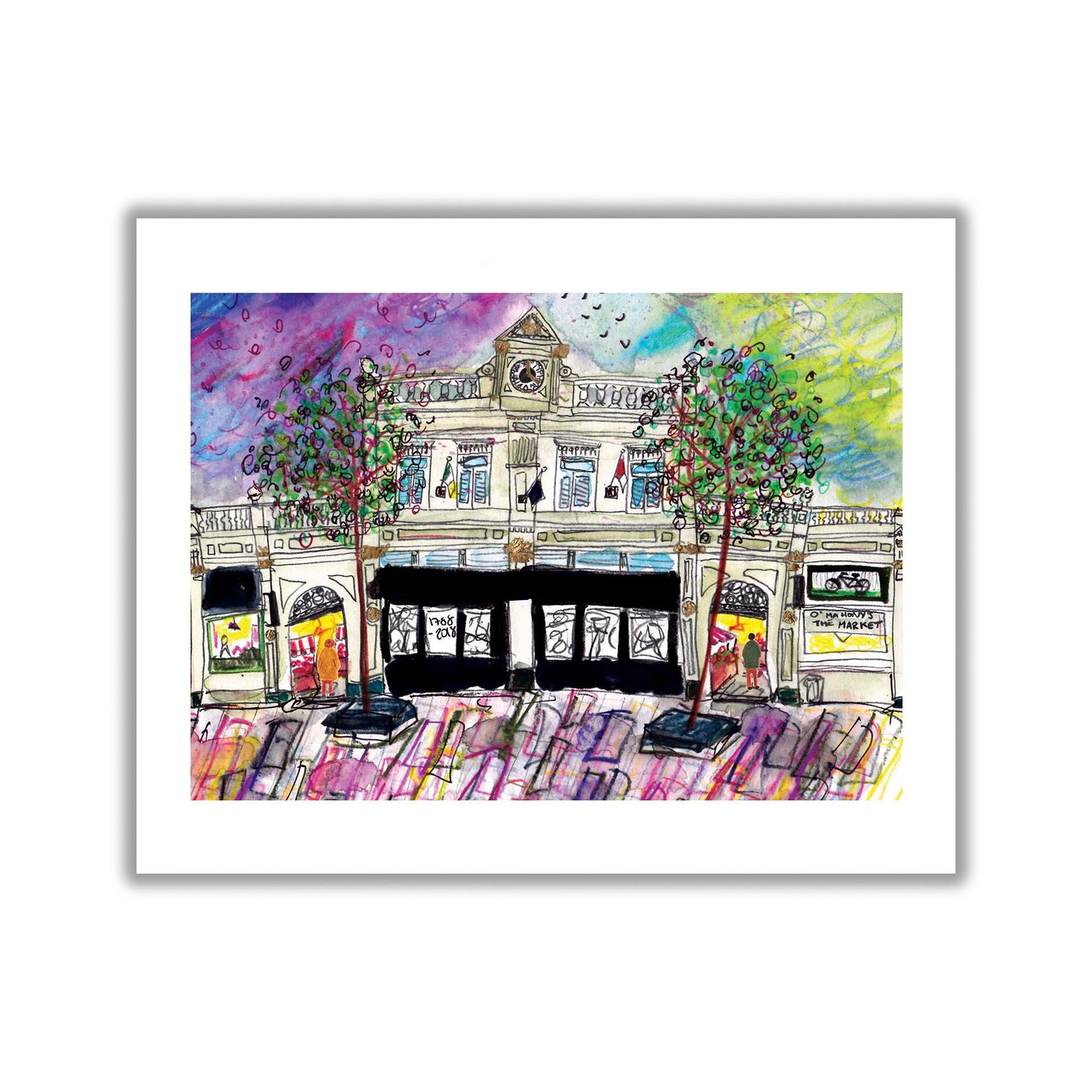 The English Market, Grand Parade Entrance, Art Print