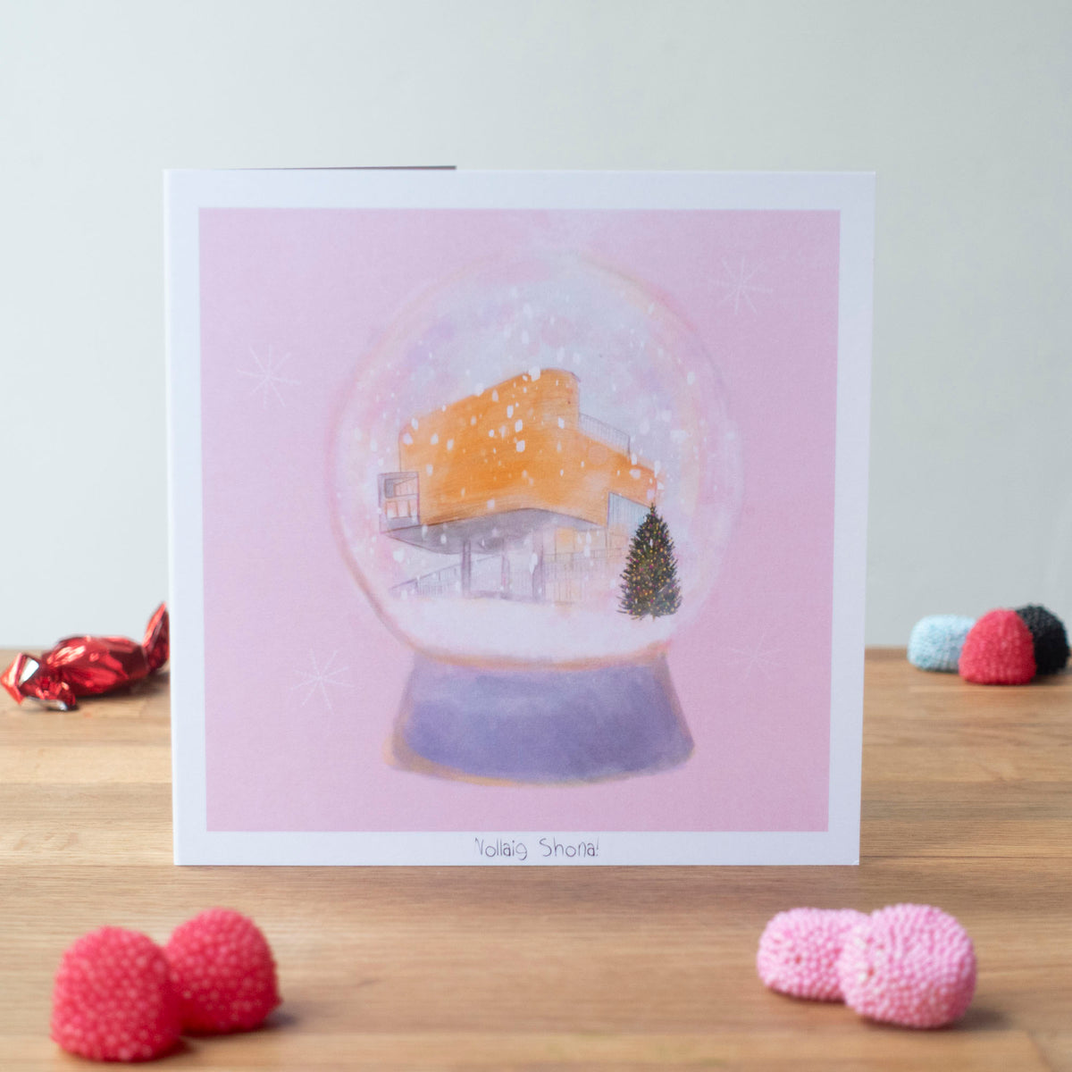 The Glucksman Snow Globe, Greeting Card