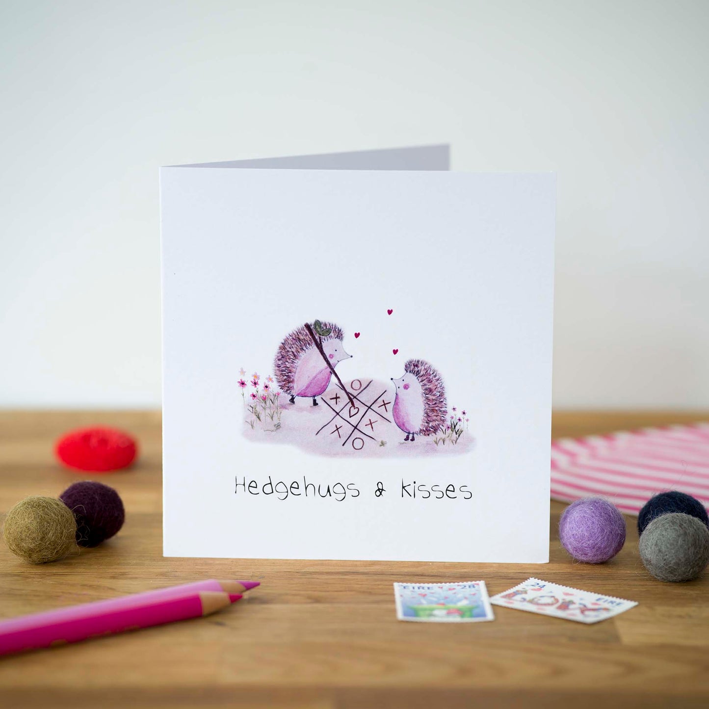 Hedgehugs & Kisses! Greeting Card