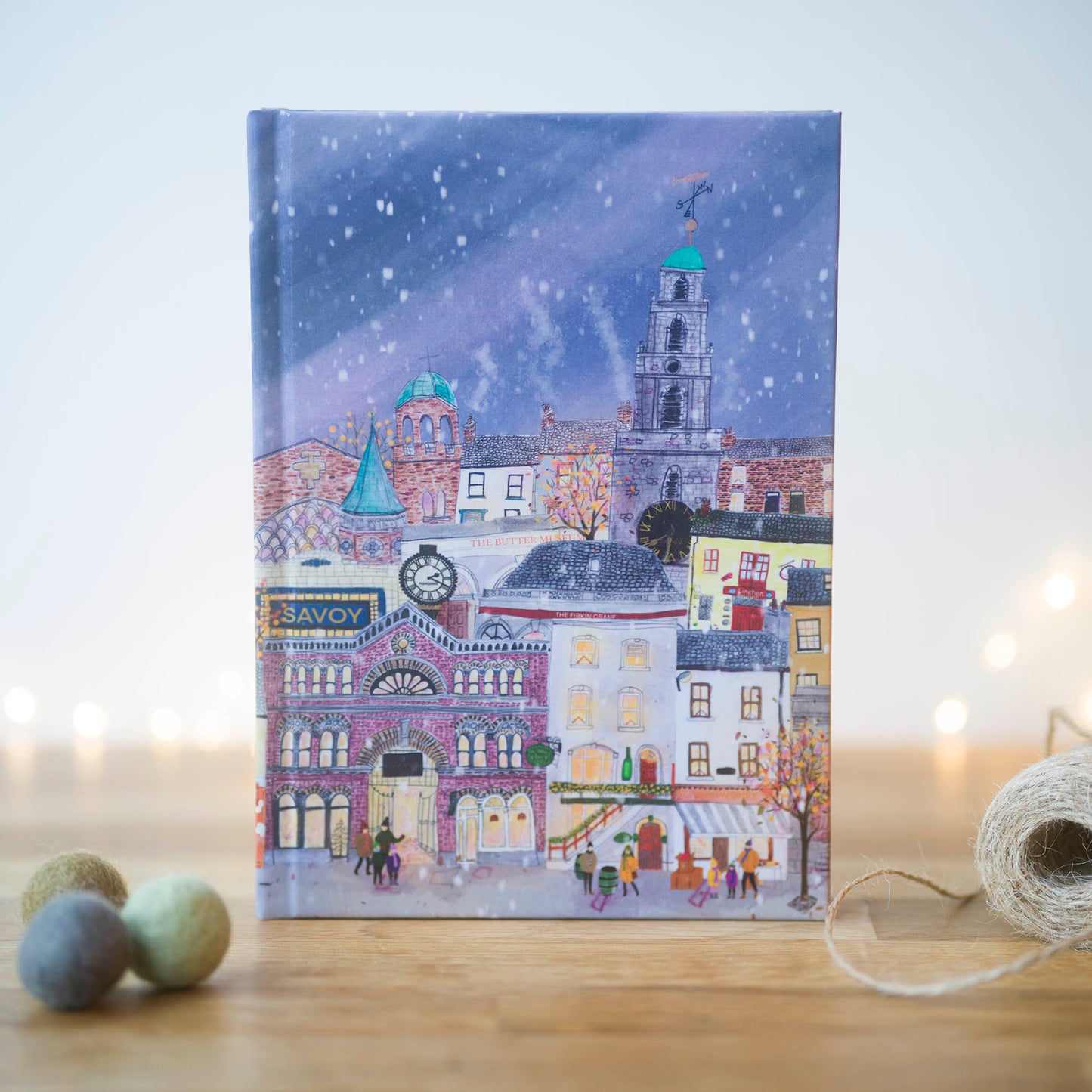 Under the Stars, Cork City Winter Scene Notebook