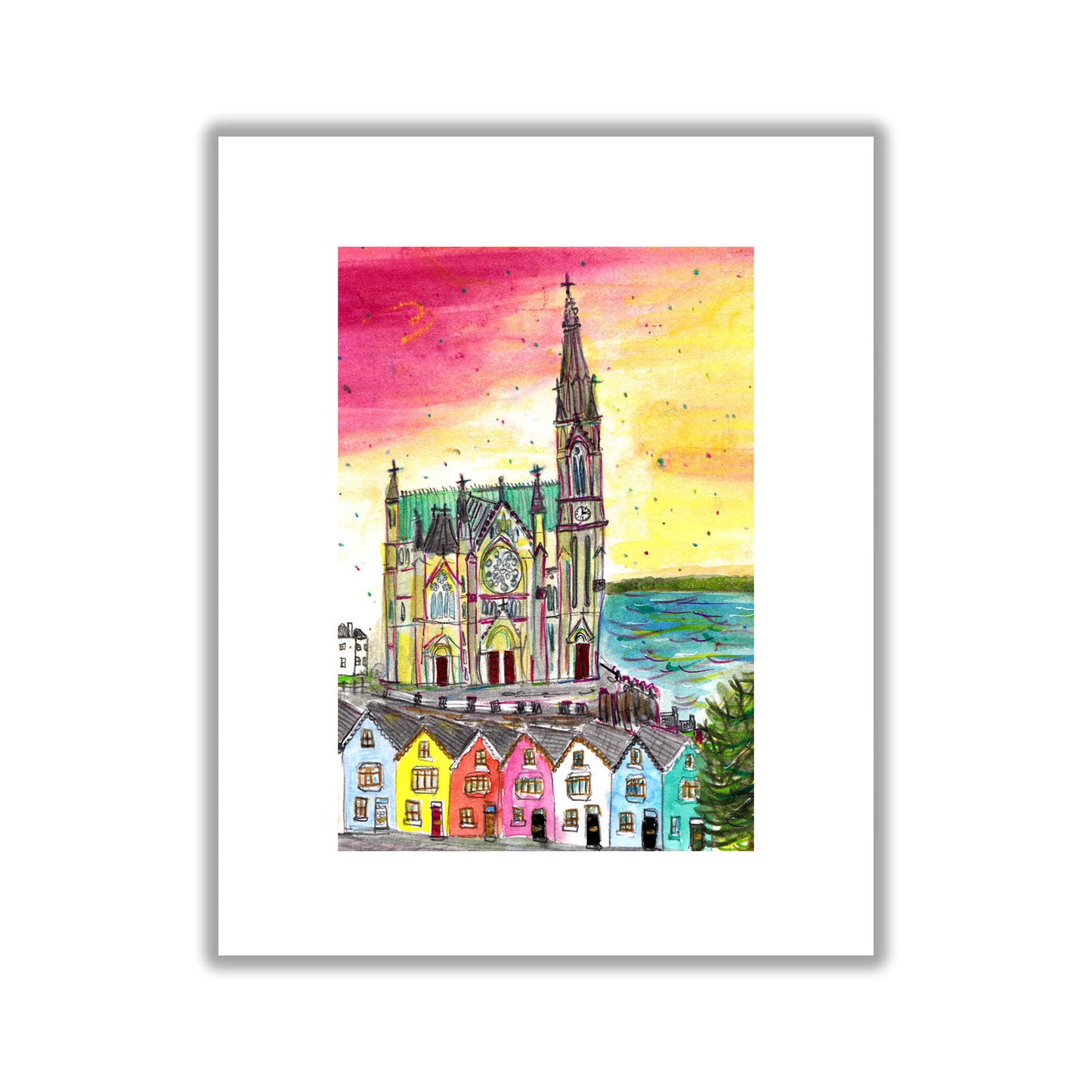 St Coleman's Cathedral, Cobh, Cork, Art Print