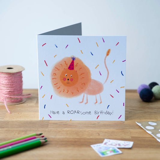 Have a Roarsome Birthday, Greeting Card