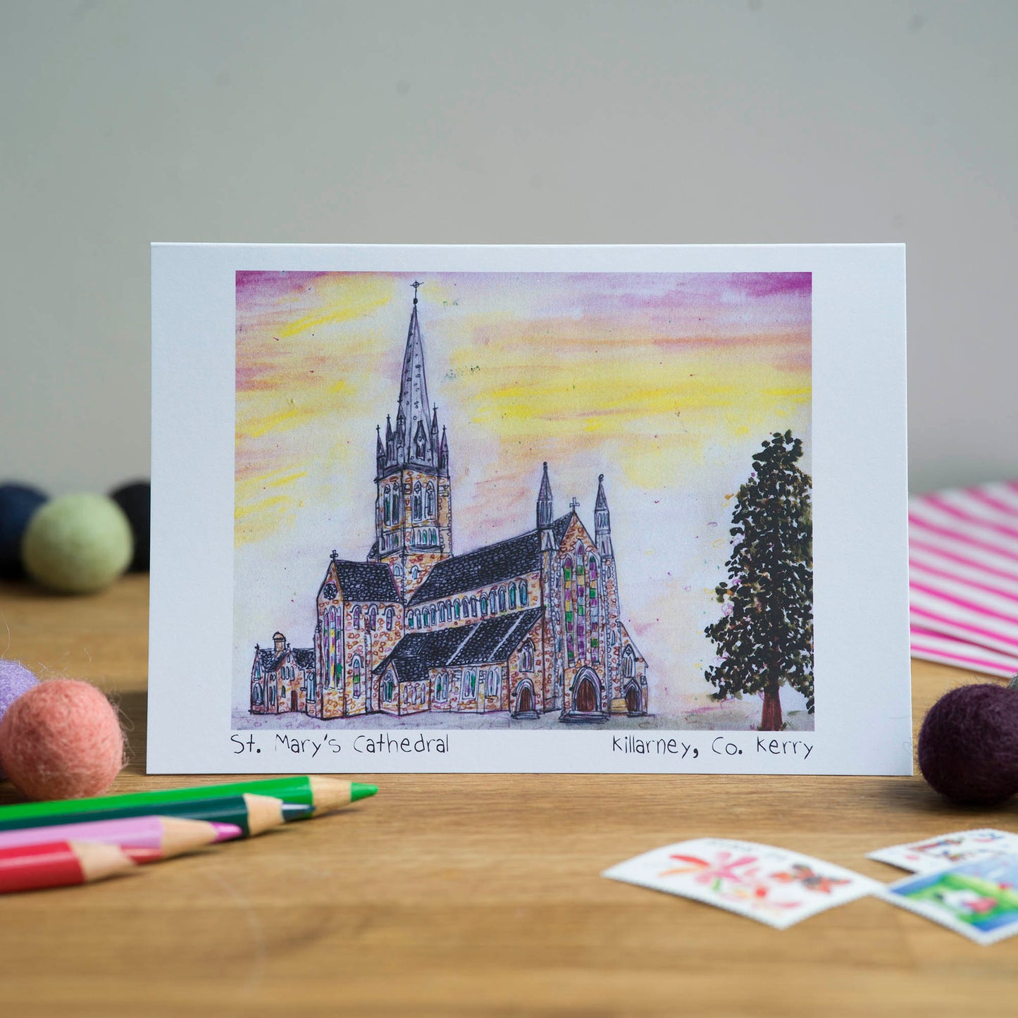St Mary's Cathedral, Killarney, Greeting Card