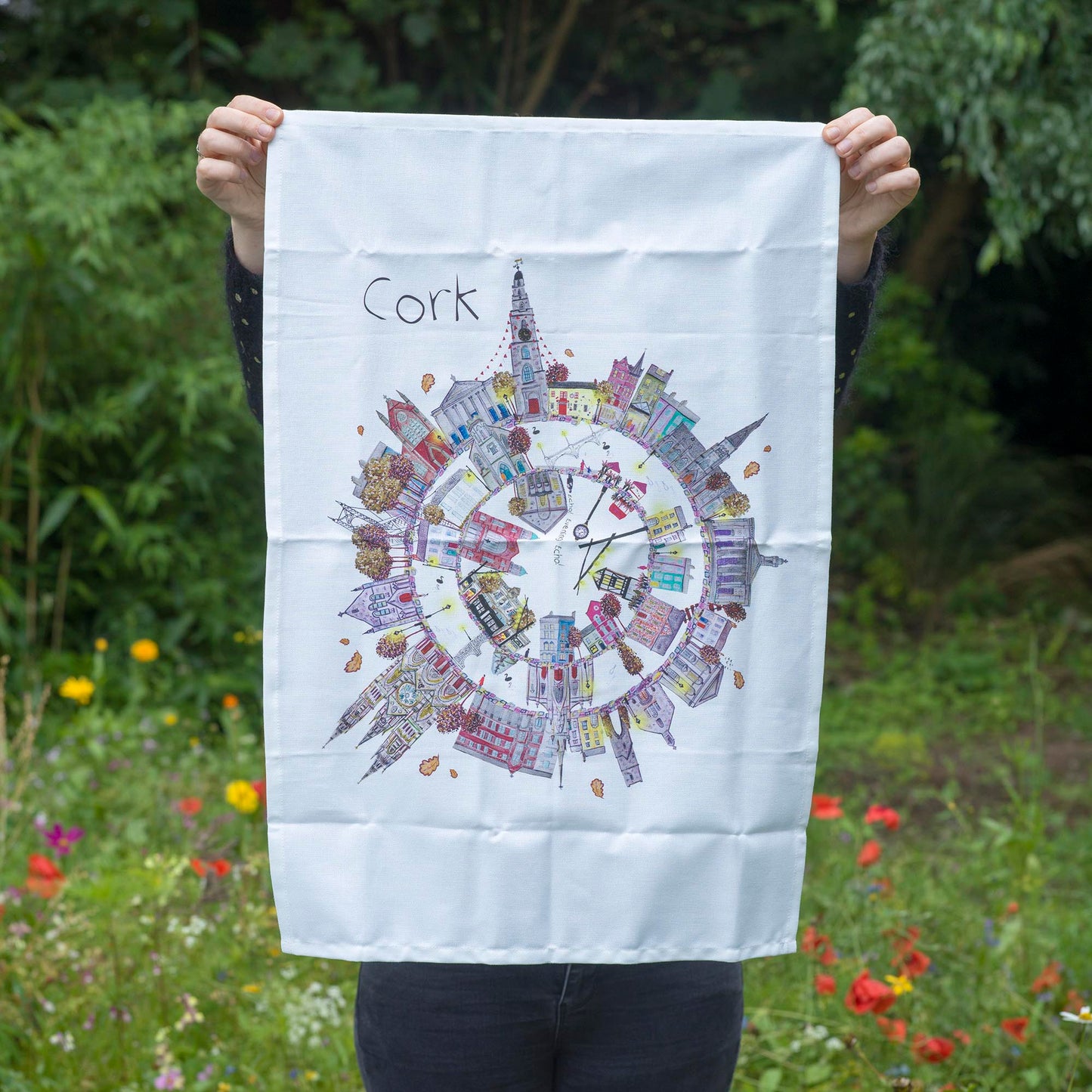 Cork City Circle Tea Towel