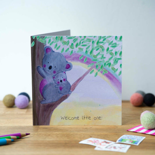 Welcome Little One! New Baby Greeting Card
