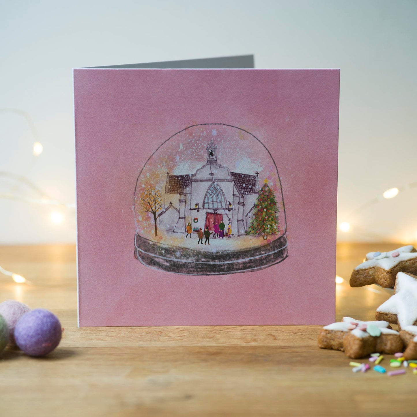 Ballinora Snow Globe, Greeting Card