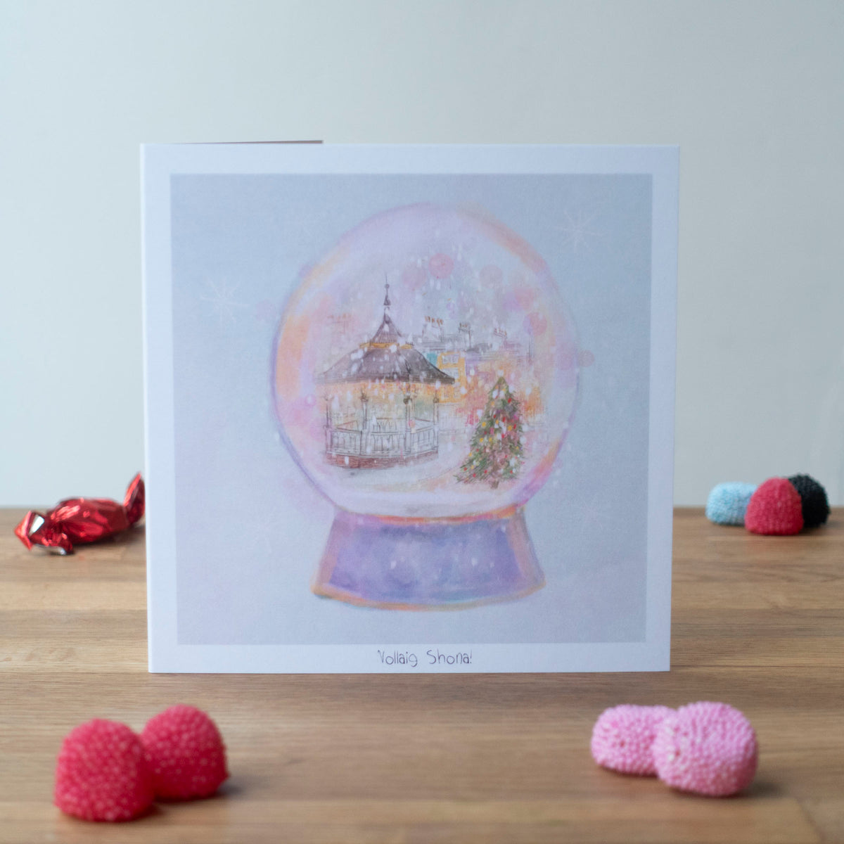 Christmas in Cobh Globe, Greeting Card