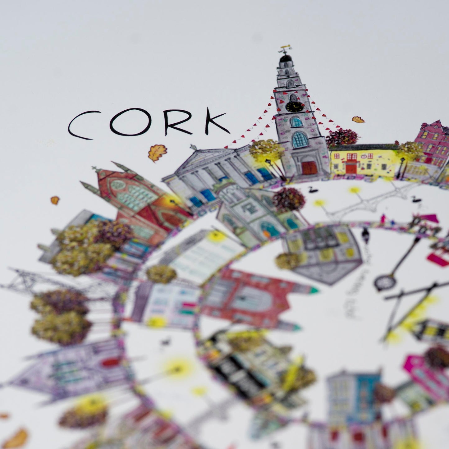 Cork City Circle, Art Print