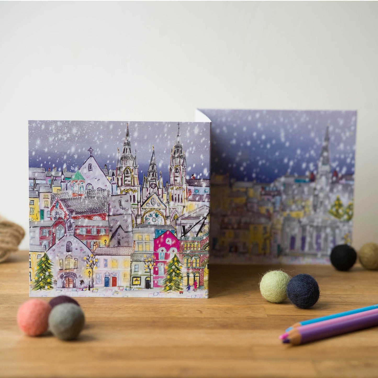 Christmas in Cork City, Concertina Greeting Card