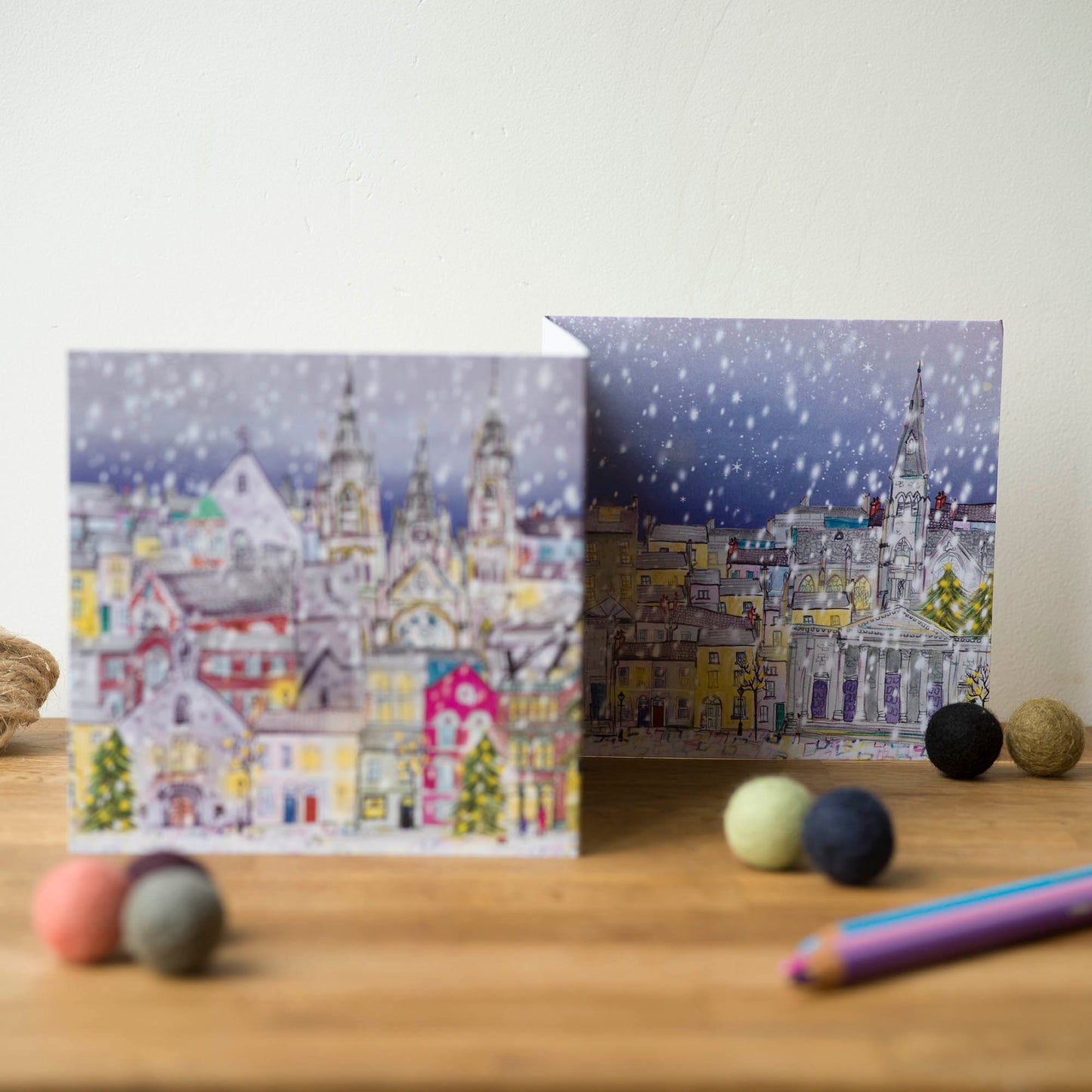 Christmas in Cork City, Concertina Greeting Card