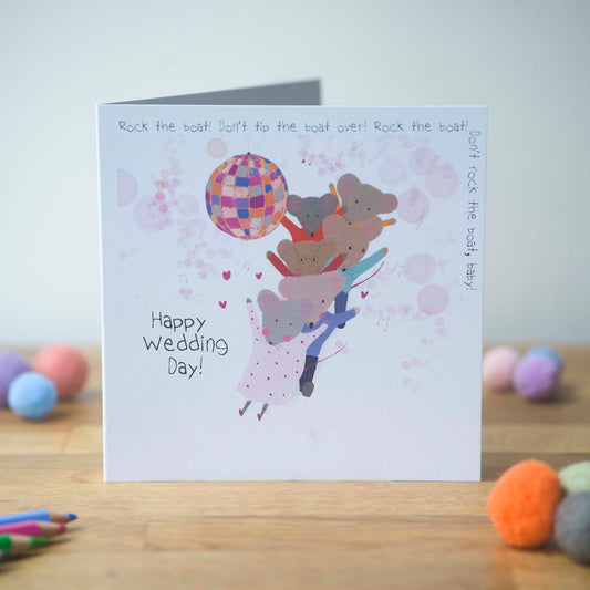Rock the Boat, Happy Wedding Greeting Card
