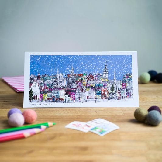 Steeples of Cork City,  Greeting Card