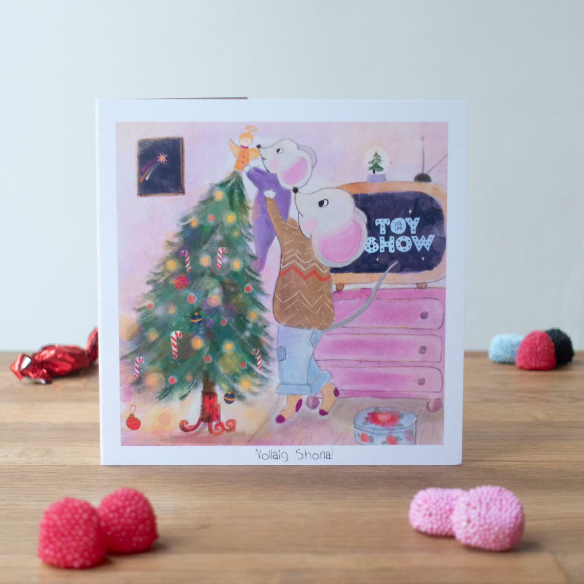 Toy Show Night. Greeting Card